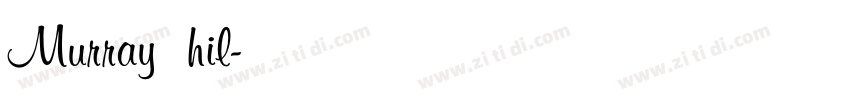 Murray hil字体转换